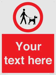 Custom Road regulatory dogs on leads